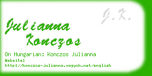 julianna konczos business card